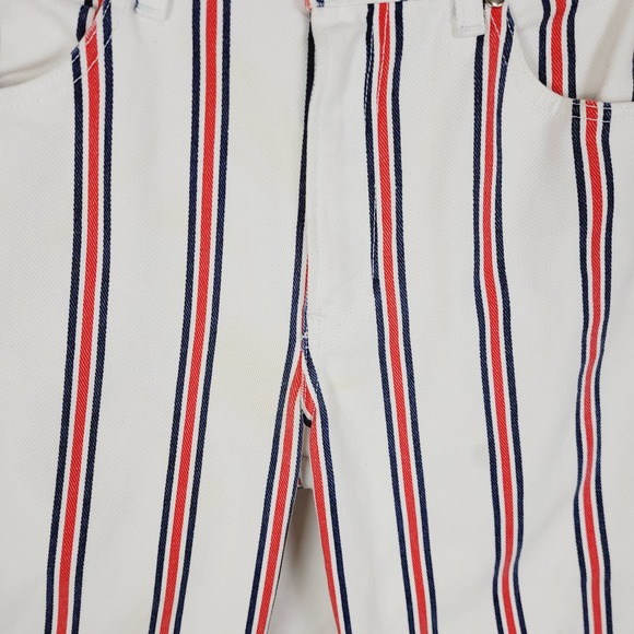 Reformation Roper Granada red white and blue striped jeans - Picture 7 of 10